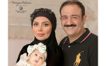 سلفی خوشگل مهران غفوریان با همسر و دخترش  + عکس